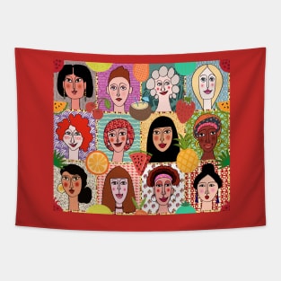 Women's Colors Tapestry