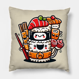 Kawaii Sushi Party Pillow