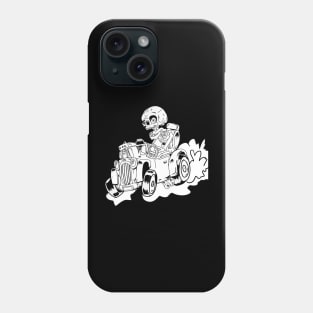 Jerry The Skeleton Was a Race Car driver Phone Case