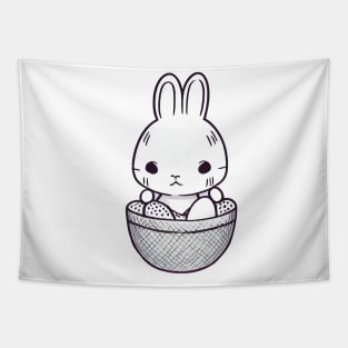 Easter egg basket bunny Tapestry