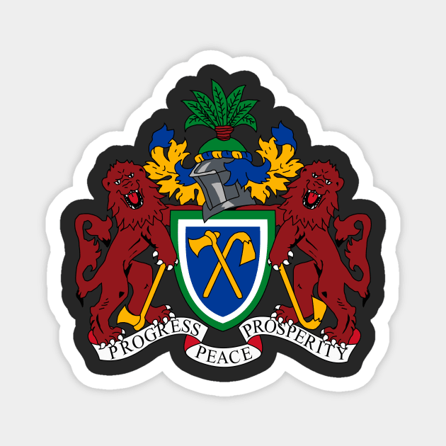 Coat of arms of The Gambia Magnet by Flags of the World