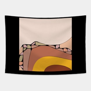 Original abstract modern minimalist design art Tapestry