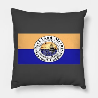 Rockland Maine Seafood Borderless Pillow