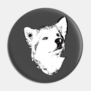 Alaskan Malamute Face Pin