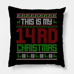 This Is My 14rd Christmas Pillow