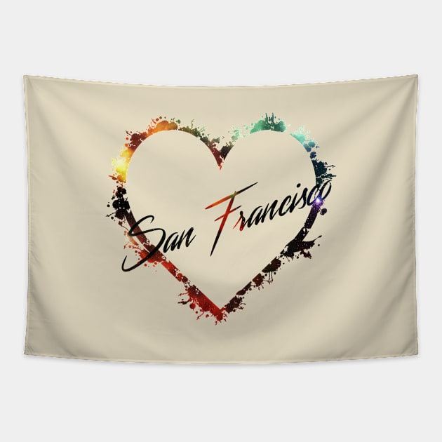 I Love San Francisco Tapestry by StupidHead