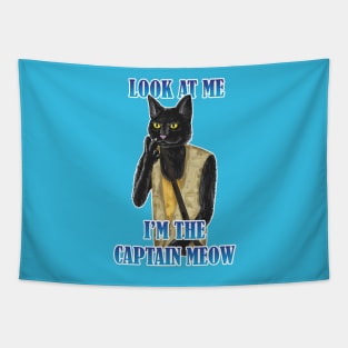 I'm the Captain Meow Tapestry