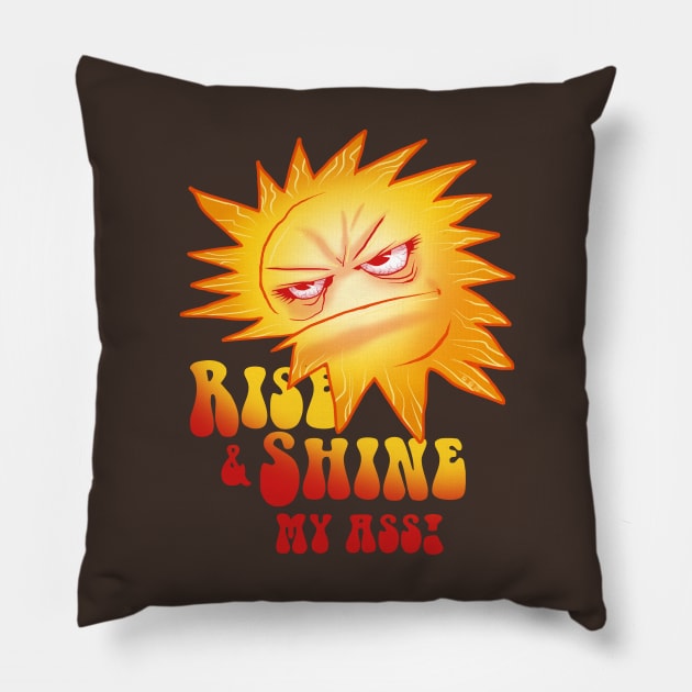 Rise and Shine Pillow by cs3ink