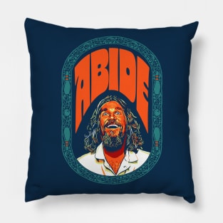 Abide - The Dude Lebowski Vintage Dream Sequence Bowling Design Pillow