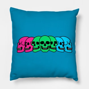 Pride Skulls Polysexual Pillow