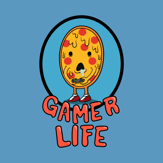 pizza gamer life by bighead