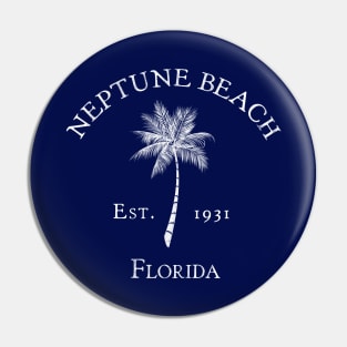 Neptune Beach Florida Vintage Palm Pin