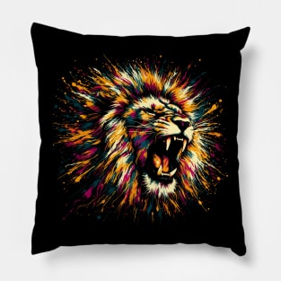 Lion Art Pillow