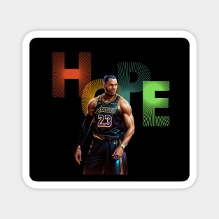 lebron james hope Magnet