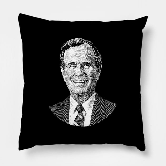 President George H. W. Bush Pillow by warishellstore