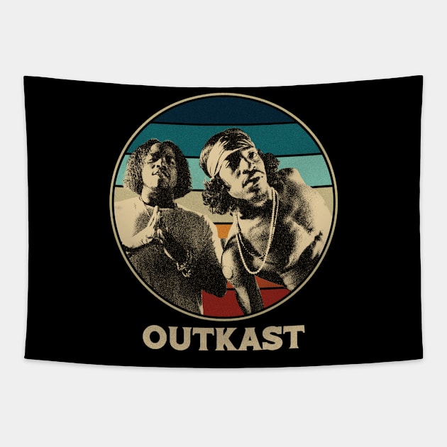 outkast retro Tapestry by Gummy Store