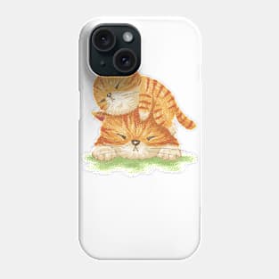 Tabby cat Family Phone Case