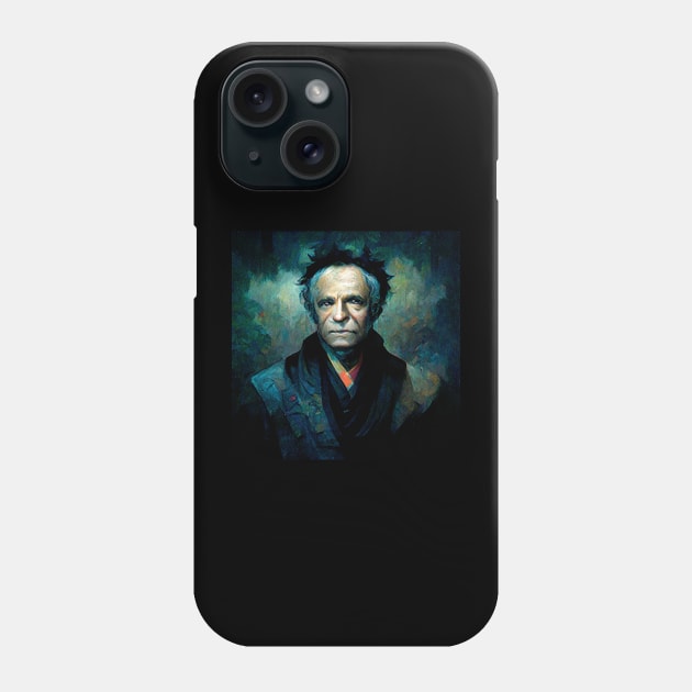 Arthur Schopenhauer | Dark Portrait Phone Case by Classical