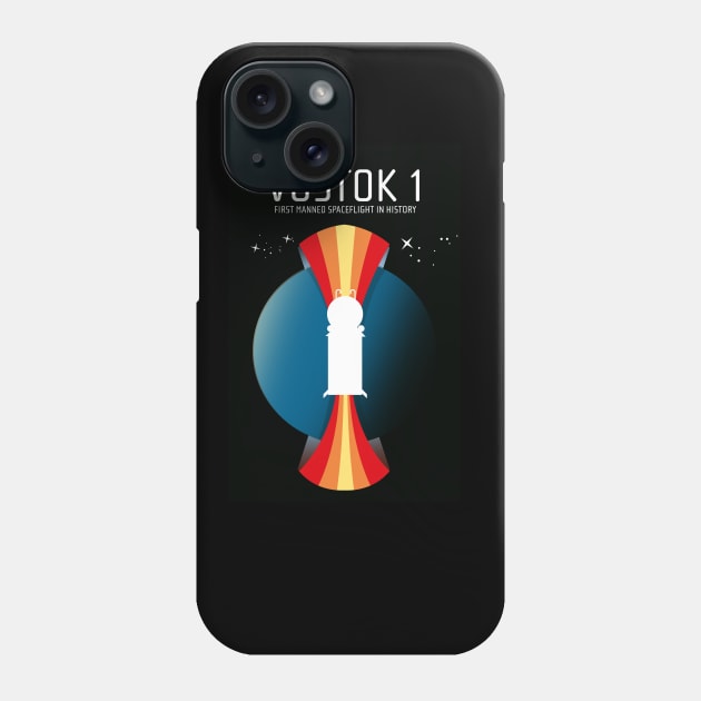 Vostok 1 Space art Phone Case by nickemporium1