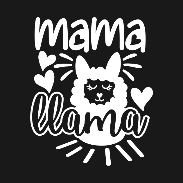 Funny Mama Llama Mothers Day Gift by PurefireDesigns