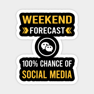 Weekend Forecast Social Media Magnet