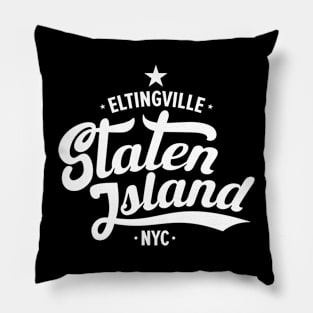 Eltingville Street Vibe - Modern Staten Island Style Pillow