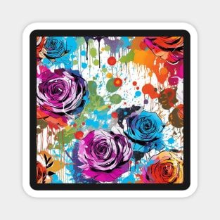 Rainbow flowers Magnet