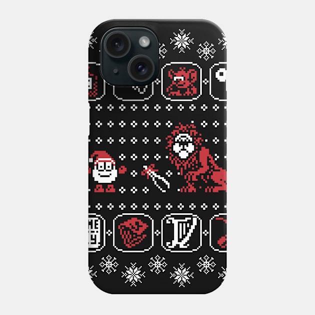 Dizzy Yolkfolk Ugly Christmas Sweater Phone Case by RetroReview