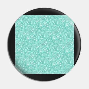 Swirly in Mint Pin