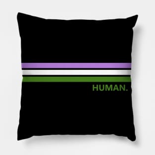 Genderqueer Human Pride Pillow