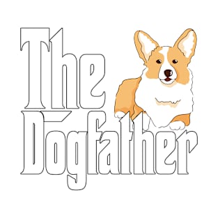 Corgi Dog Dad Dogfather Dogs Daddy Father Rottie T-Shirt