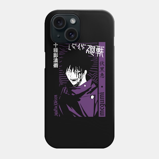 Megumi JJK anime Fanart Phone Case by Planet of Tees