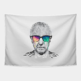 Albert Hofmann - Psychedelic Polygon Crystalised Portrait Tapestry