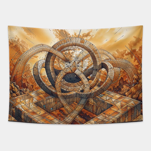 Celestial Art: Abstract Designs Tapestry by Creative Art Universe