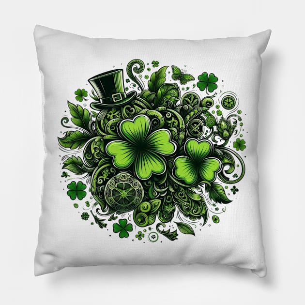 Saint Patrick hat Pillow by YuYu