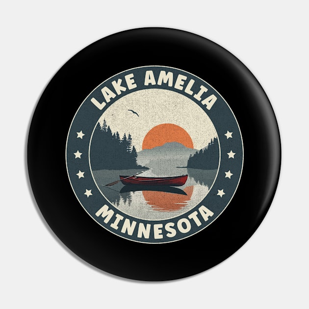 Lake Amelia Minnesota Sunset Pin by turtlestart