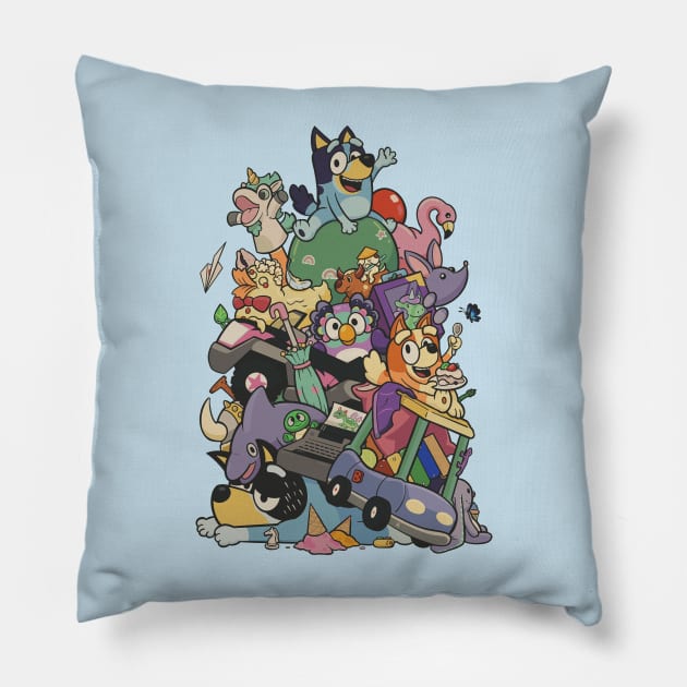 ALL CHARACTER Pillow by USA.DEMOCRACY