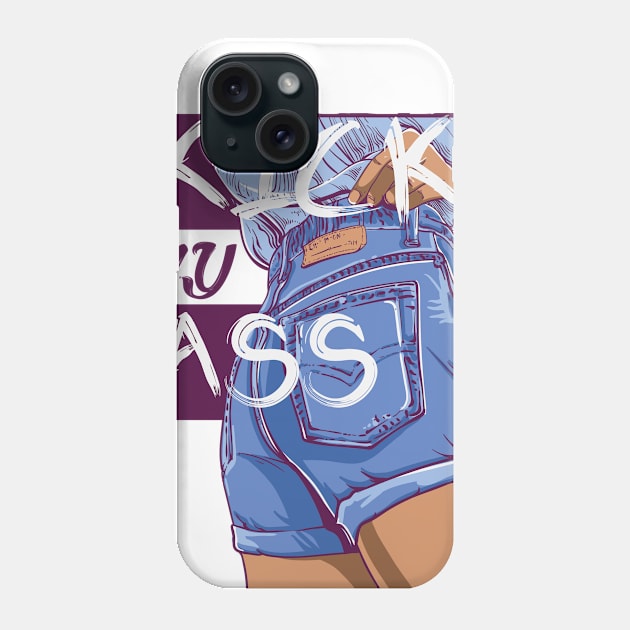 Kick my ass Phone Case by Magda