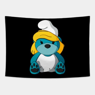 Smurfette Teddy Bear Tapestry