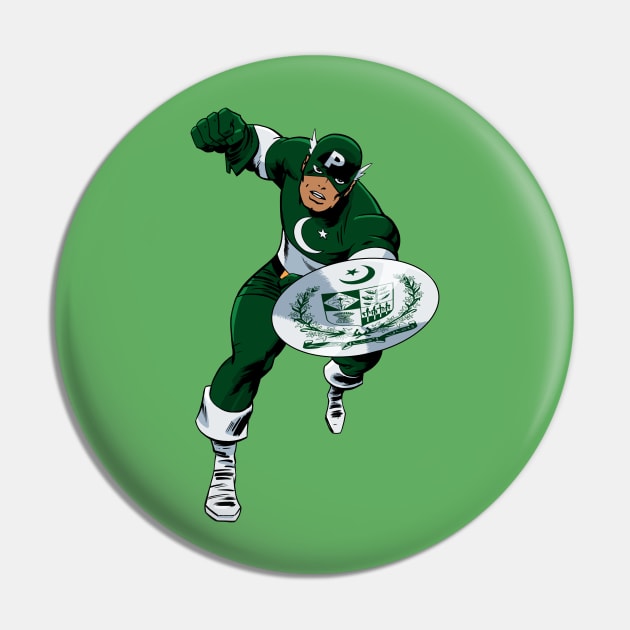 Captain Pakistan Pin by ThirteenthFloor