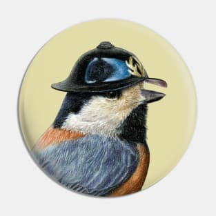 Varied tit Pin