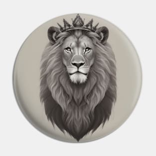 Regal Lion with Crown no.1 Pin