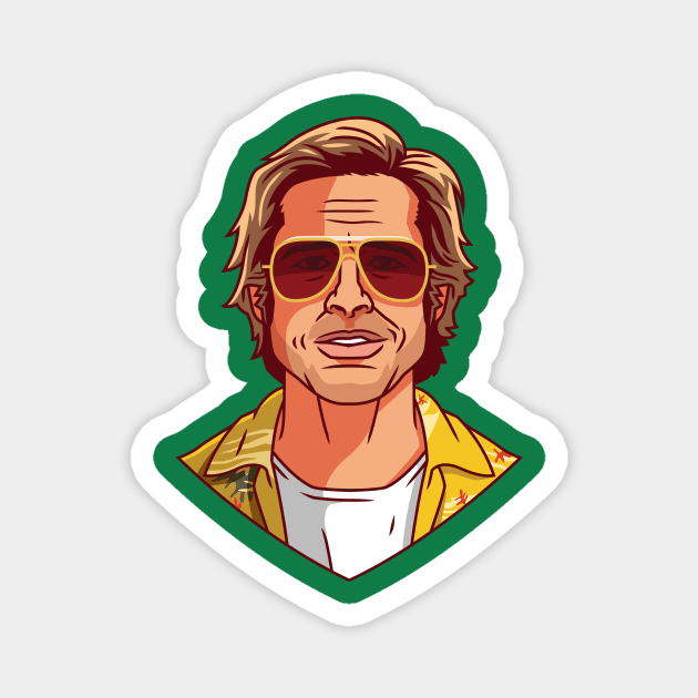 Brad Pitt Magnet by bennyd302