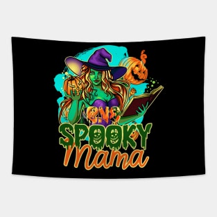 One Spooky Mama Halloween Tapestry