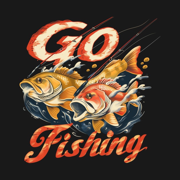 Fishing t-shirt by GreenMary Design