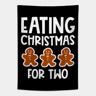 Eating Christmas Cookies For Two Tapestry