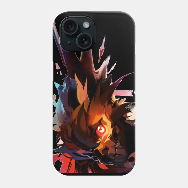 Wild Monkey Right Demon Wing Phone Case by gkillerb