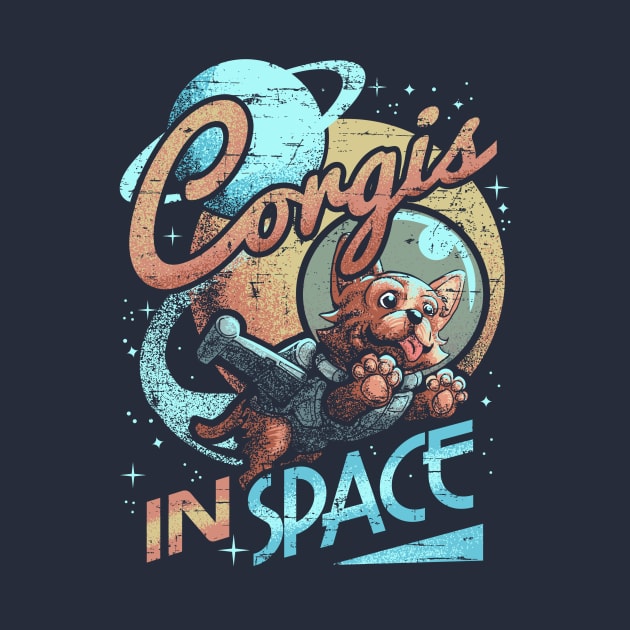 Corgis In Space by wuhuli