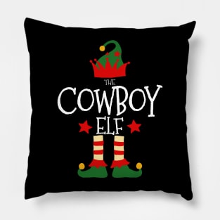 Cow Boy Elf Matching Family Group Christmas Party Pajamas Pillow