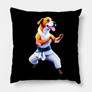 Dog, fight kung fu Pillow